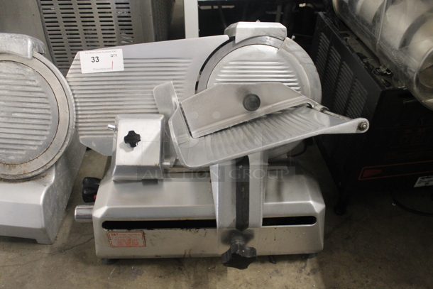 General Slicing SM-12A Stainless Steel Commercial Countertop Automatic Meat Slicer w/ Blade Sharpener. 115 Volts, 1 Phase.  Tested and Working! - Image 1 of 7