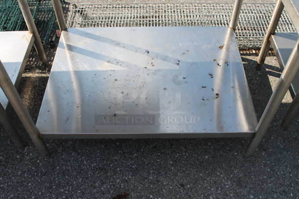 Stainless Steel Table w/ Cut Out and Under Shelf. - Image 3 of 3
