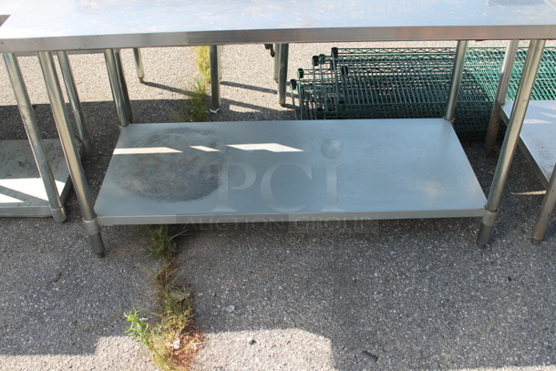 Stainless Steel Table w/ Under Shelf. - Image 2 of 2