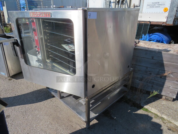 One Blodgett Full Size Electric Combi Oven With 5 Racks, And Manuals, On Stand. Model# BCX-14E. 208 Volt. 3 Phase. 40X41X56. $29,397.75. - Image 5 of 5