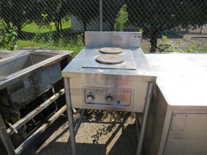 One FMI 2 Burner. #FL-25-3224-1-HP. 24X33X41