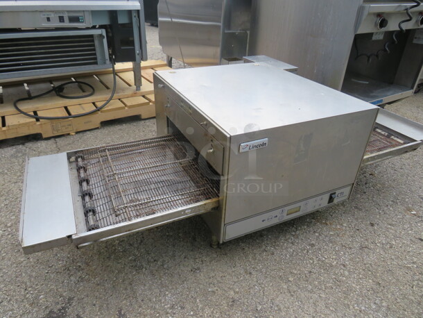 One Lincoln Impinger CTI Tabletop Conveyor Pizza Oven. Model# 2501003U0201520. 208 Volt. 1 Phase. 58X31X18 - Image 2 of 3