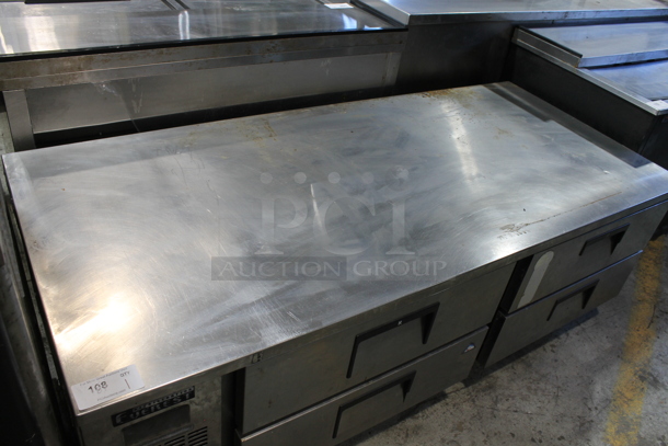 Everest Stainless Steel Commercial 4 Drawer Chef Base on Commercial Casters. Tested and Powers on But Does Not Get Cold - Image 2 of 6