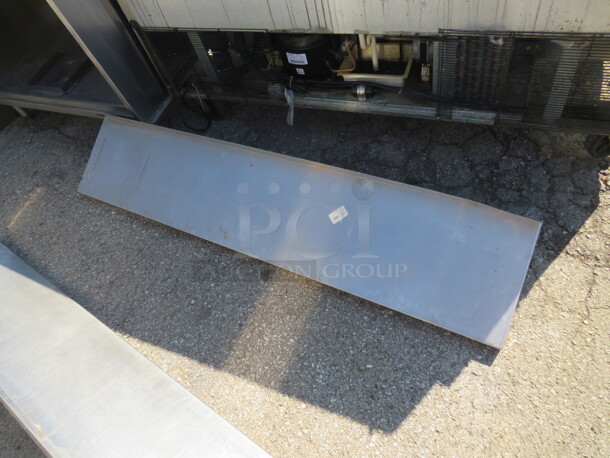 One Stainless Steel Shelf With Brackets. 60X11X11 - Image 1 of 1