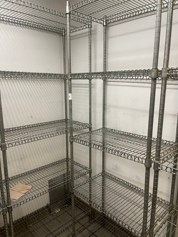 Clean! Commercial Stainless Steel Wire Racks With 5 Wire Shelves NSF 29x18x86 - Image 1 of 6