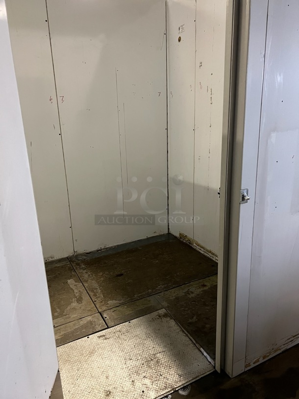 8'x9'x8' Walk In Freezer Box w/ Floor, Bohn Model ADT090AK Condenser and Copeland Compressor. 115 Volts, 1 Phase. Picture of the Unit Before Removal Is Included In the Listing. - Image 10 of 12