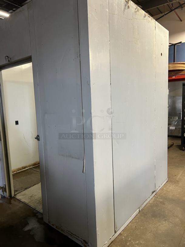 8'x9'x8' Walk In Freezer Box w/ Floor, Bohn Model ADT090AK Condenser and Copeland Compressor. 115 Volts, 1 Phase. Picture of the Unit Before Removal Is Included In the Listing. - Image 11 of 12