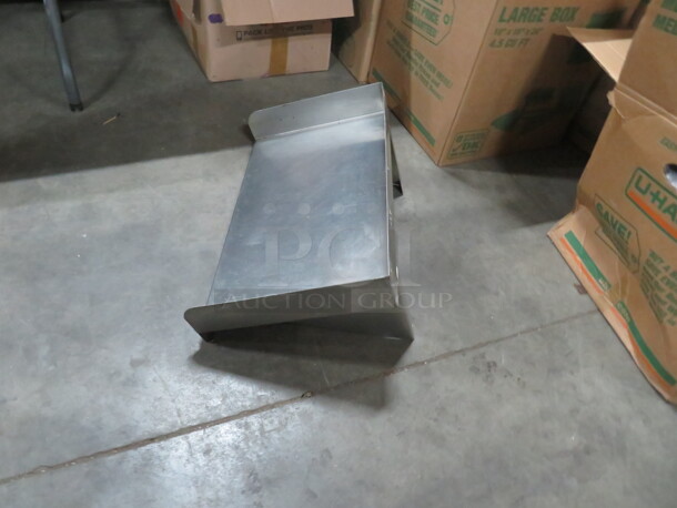 One Stainless Steel Wall Mount Shelf. 24X14X10 - Image 2 of 2