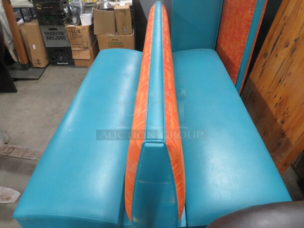 One Double Sided Cushioned Booth. - Image 2 of 3