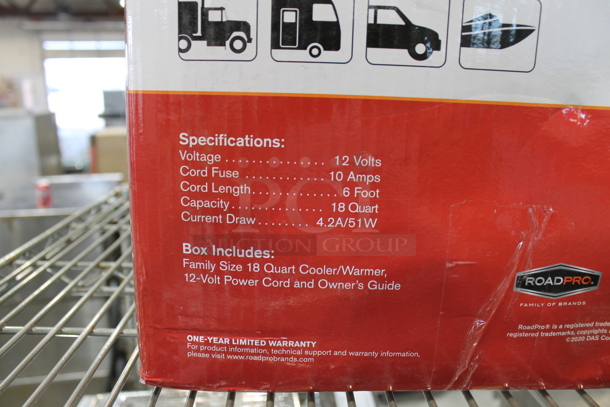BRAND NEW IN BOX! RoadPro RP5653SF 12 Volt SnackMaster Cooler Warmer  - Image 4 of 5