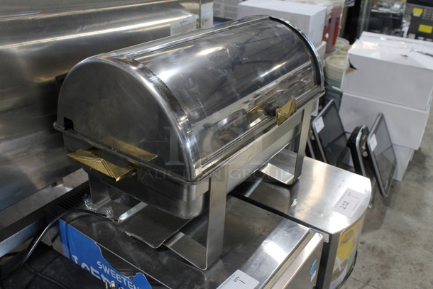 Stainless Steel Chafing Dish w/ Rolling Lid. - Image 2 of 4