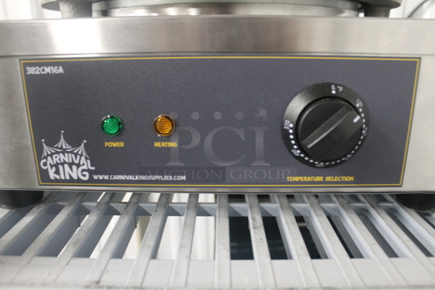 LIKE NEW! Carnival King 382CM16A Stainless Steel Commercial Countertop Single Burner Crepe Maker. 120 Volts, 1 Phase. Unit Has Only Been Used a Few Times! Tested and Working! - Image 4 of 5