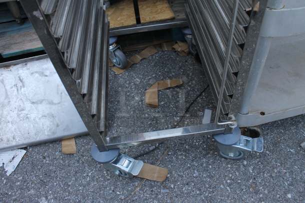 Metal Commercial Pan Transport Rack on Commercial Casters. - Image 2 of 3