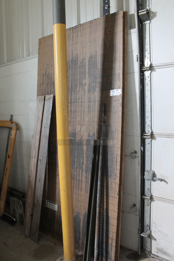 ALL ONE MONEKY! Lot of Various Items Including Metal Pieces and Wooden Frame. BUYER MUST REMOVE. - Image 4 of 5