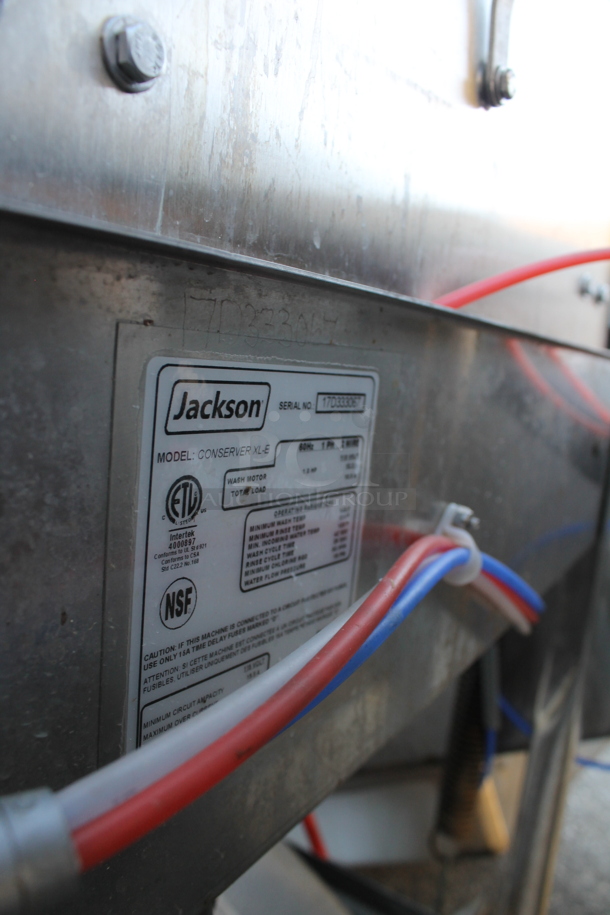 2017 Jackson CONSERVER XL-E Stainless Steel Commercial Straight Pass Through Dishwasher. 115 Volts, 1 Phase.  - Image 7 of 7