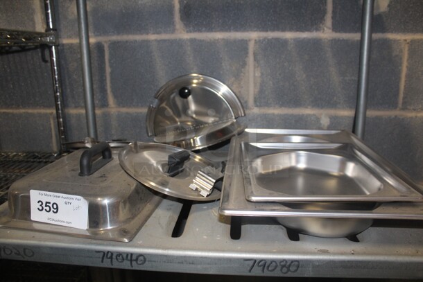 ALL ONE MONEY! Lot Of Miscellaneous Stainless Steel Pans And Lids.   - Image 1 of 1
