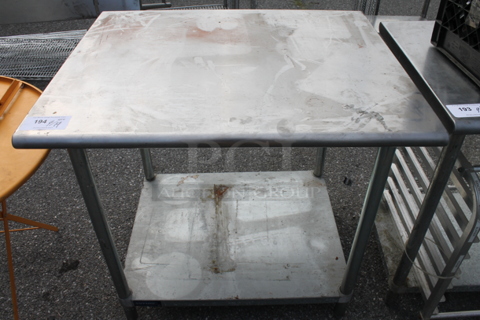 Stainless Steel Table w/ Under Shelf 