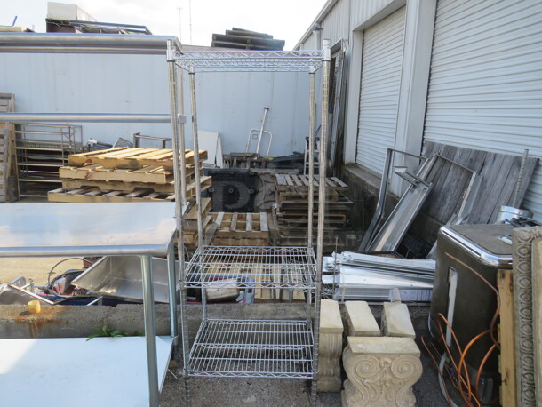 One Metro Shelf With 3 Shelves. 24X18X65 - Image 1 of 1