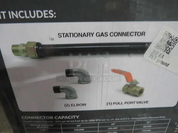 NEW Regency Gas Connect Kit, Stationary Gas Connector. 2XBID - Image 2 of 3