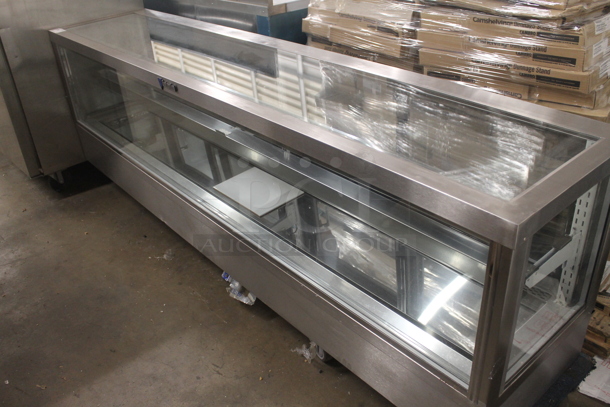 BRAND NEW SCRATCH AND DENT! Stainless Steel Commercial Countertop Display Case Merchandiser. Tested and Powers On But Does Not Get Cold - Image 3 of 5