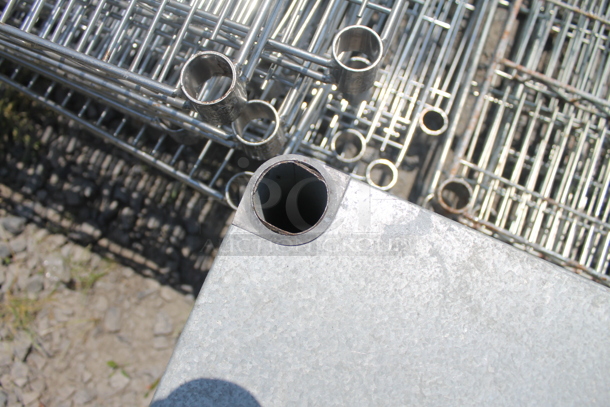Commercial Stainless Steel Equipment Stand On Galvanized Legs. - Image 3 of 4