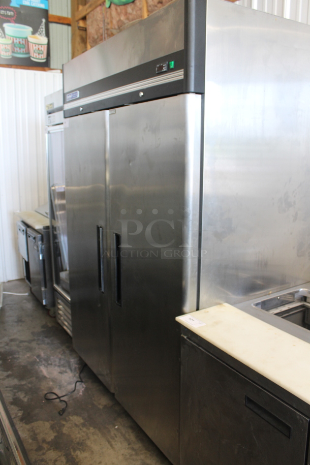 Central 69K-035 Stainless Steel Commercial 2 Door Reach In Freezer w/ Poly Coated Racks. 115 Volts, 1 Phase. Tested and Working! - Image 2 of 8