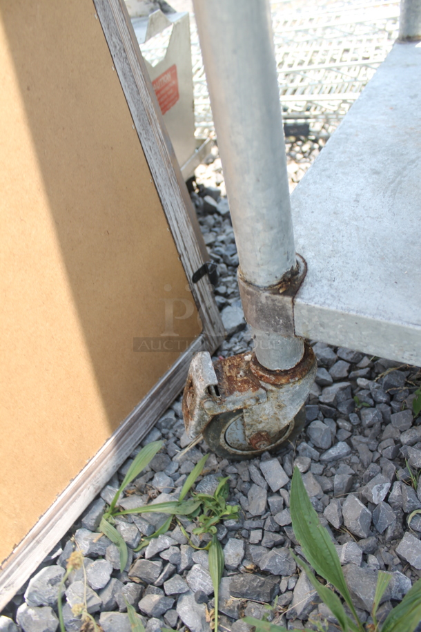 Commercial Stainless Steel Work Table With Both Overshelf And Undershelf On Commercial Casters. - Image 8 of 8