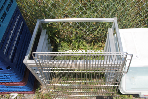ALL ONE MONEY! Lot of Steel Racks, Rubbermaid Shelf Ingredient Bin With Scooper And Insert Pan Rack. - Image 3 of 4