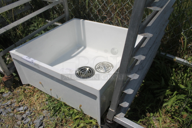 Commercial White Mop Sink - Image 3 of 3