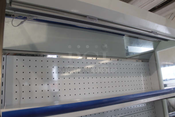 Henan Longsheng LSF-15FN Metal Commercial Floor Style Open Grab N Go Merchandiser w/ Metal Shelves on Commercial Casters. 230 Volts, 1 Phase.  - Image 3 of 9