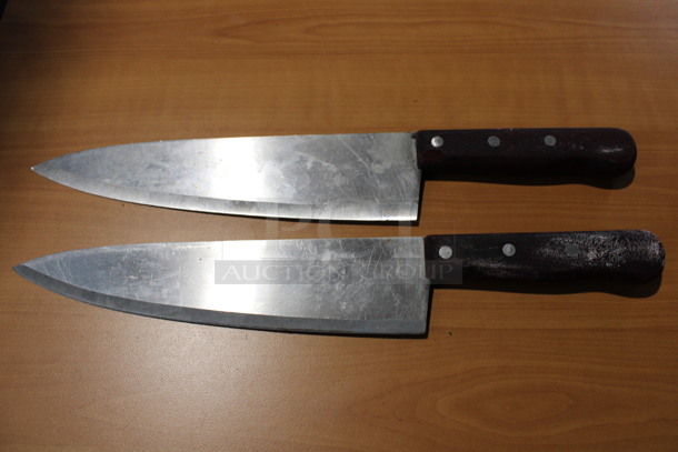 2 Sharpened Stainless Steel Chef Knives. 15