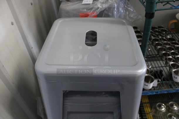 2 BRAND NEW! Silver Metal Tolix Stools. 16x16x27. 2 Times Your Bid! - Image 3 of 5
