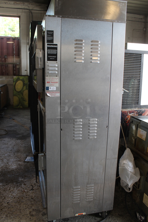 Nu Vu SUB-123P Stainless Steel Commercial Electric Powered Floor Style Oven Proofer on Commercial Casters. 208 Volts, 3 Phase.  - Image 6 of 6