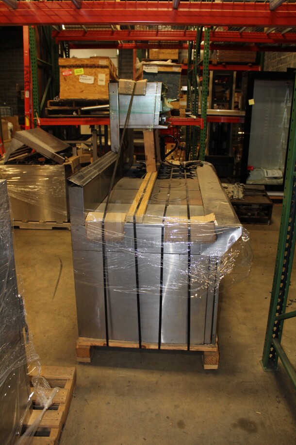 AWESOME! Garland Natural Gas 6 Burner Range With 2 Full Size Ovens, Stock Pot Rings,Storage Space And Garland Salmander. 83x38x67.5. Working When Pulled! - Image 6 of 6