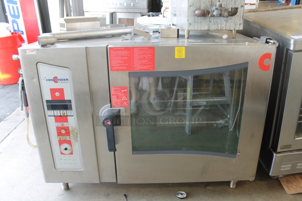 Cleveland OGS6.20 Stainless Steel Commercial Natural Gas Powered Convotherm Combi Convection Oven w/ View Through Door and Metal Oven Racks. 75,700 BTU. - Image 1 of 8