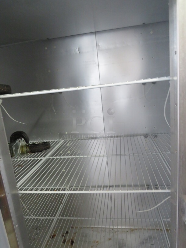 One WORKING Traulsen 3 Door Stainless Steel Refrigerator With 9 Racks. 115 Volt. Model# G30011-032. 76.5X32X84 - Image 2 of 2