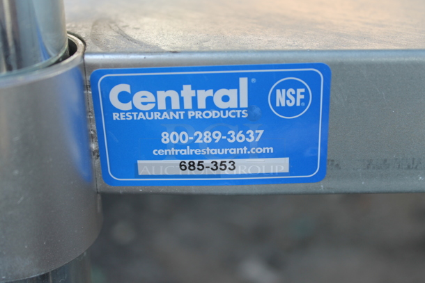 Central 685-353 Stainless Steel Commercial Table w/ Under Shelf. - Image 4 of 4
