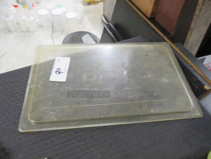 One Full Size Clear Food Storage Lid.