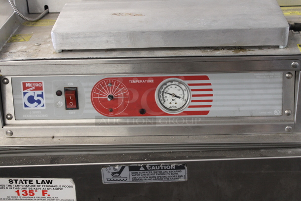 2011 Metro C5 C563-SFS-U Stainless Steel Commercial Heated Holding Cabinet on Commercial Casters. 120 Volts, 1 Phase. Tested and Working! - Image 2 of 5