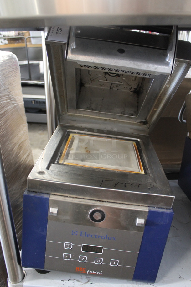2016 Electrolux HSPPA1 Stainless Steel Commercial Countertop Panini Press. 208 Volts, 1 Phase.  - Image 1 of 4