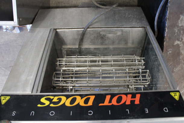 Star Metal Commercial Countertop Electric Powered Rotisserie Hot Dog Oven w/ Bun Warming Drawer. 19.5x14.5x24.5. Tested and Working! - Image 5 of 5