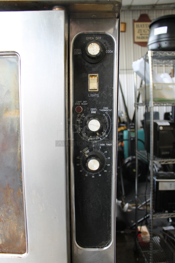 2 Blodgett Stainless Steel Commercial Natural Gas Powered Full Size Convection Ovens w/ View Through Doors, Metal Oven Racks and Thermostatic Controls 2 Times Your Bid! - Image 2 of 5
