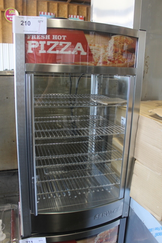 LIKE NEW! ServIt 423PDW12D1S Stainless Steel Commercial Countertop Full-Service Countertop Display Warmer with 4 Shelves. Unit Has Only Been Used a Few Times! Tested and Working!