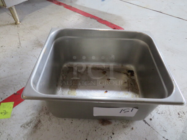 One 1/2 Size 6 Inch Deep Hotel Pan. - Item #1114007