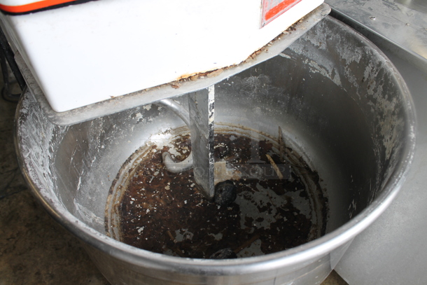 Thunderbird ASP-40 Metal Commercial Spiral Mixer w/ Stainless Steel Mixing Bowl and Dough Hook Attachment.  220 Volts, 3 Phase.  - Image 3 of 5