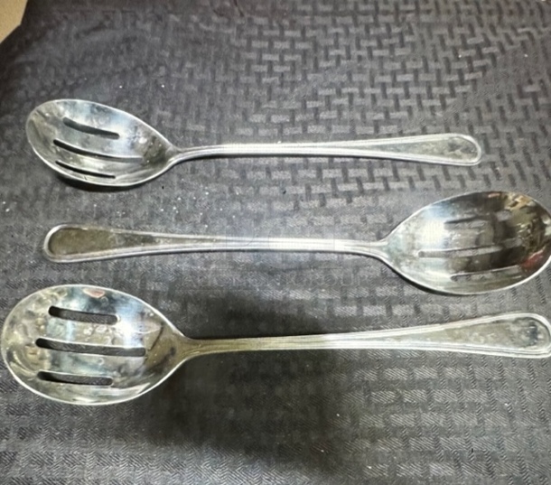 Stainless Steel Slotted Spoon. 3XBID - Image 1 of 1