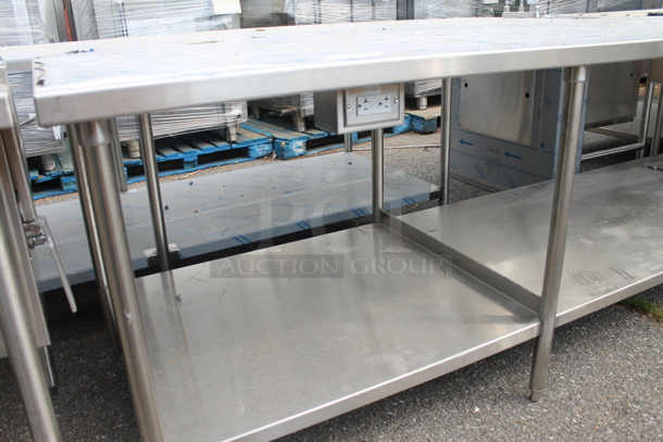 BRAND NEW SCRATCH AND DENT! Stainless Steel Commercial Table w/ Under Shelf. - Image 3 of 5