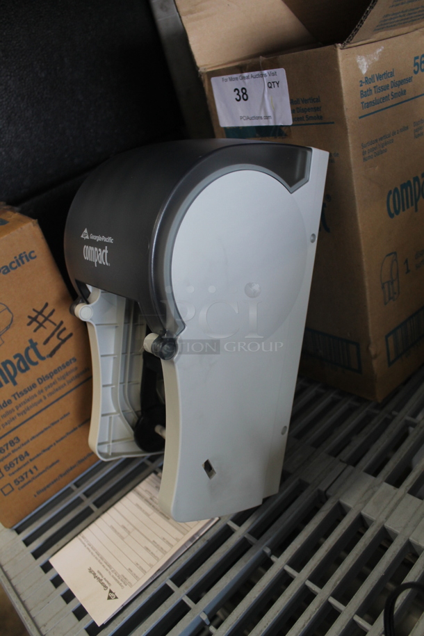 BRAND NEW IN BOX! Georgia Pacific Compact Poly Toilet Paper Dispenser.  - Image 3 of 3