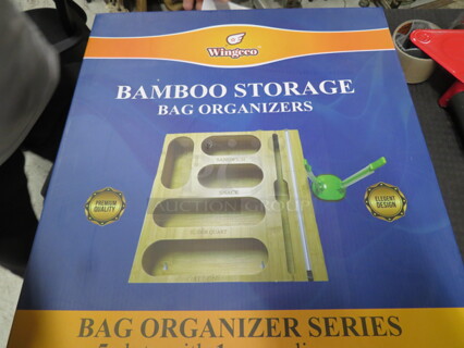 One NEW Wingeco Bamboo Storage Bag Organizer.