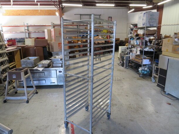 One Aluminum Speed Rack On Casters. 20.5X26X69 - Image 1 of 1